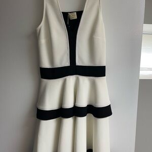 White and Black Ronny Kobo dress. Knit fabric. NWT